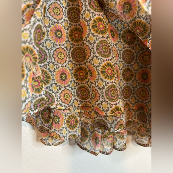 NWT MISA LOS ANGELES TWO TIER PRINT SKIRT SIZE SMALL - Picture 3 of 7